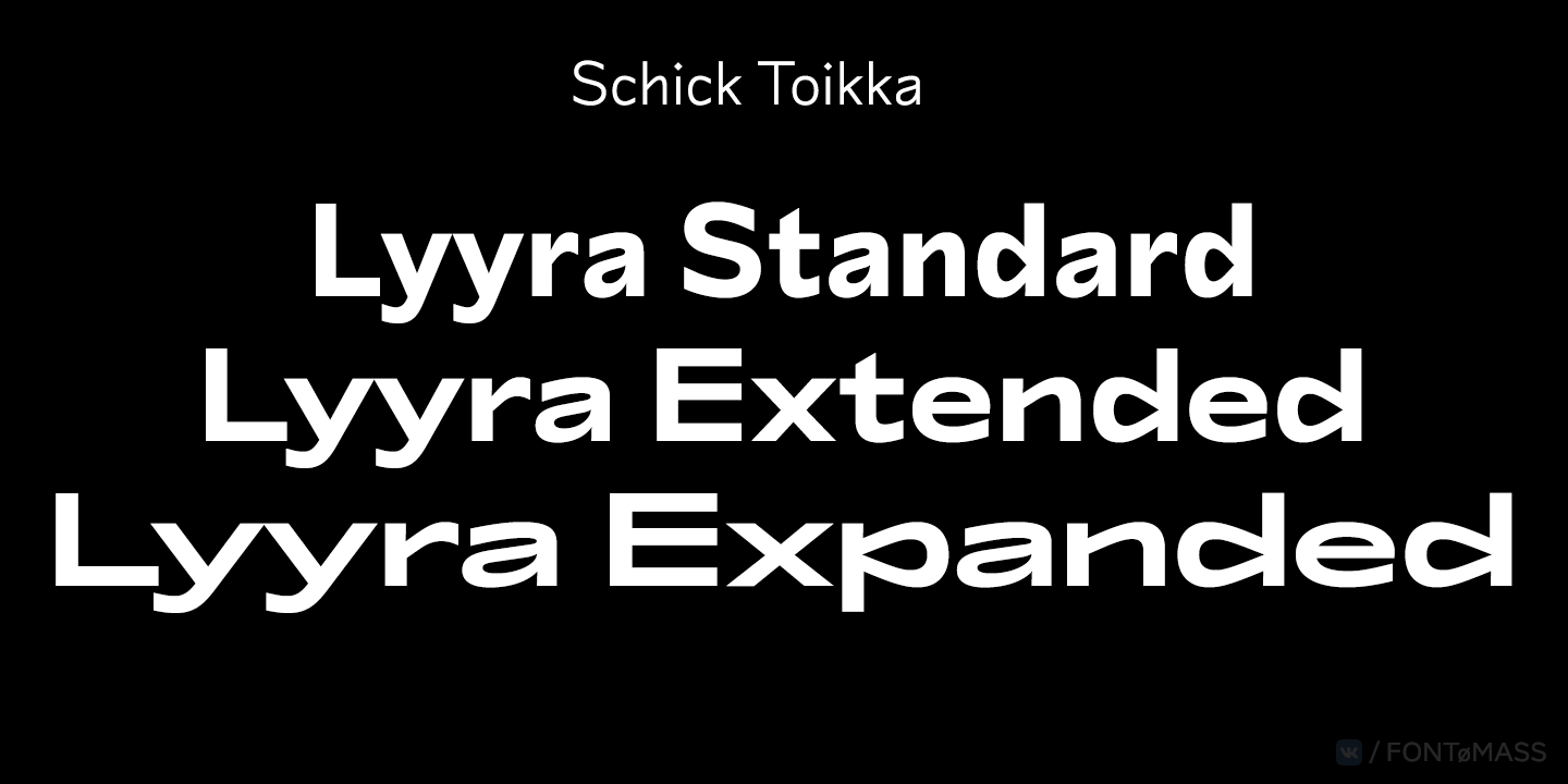 Пример шрифта Lyyra #1